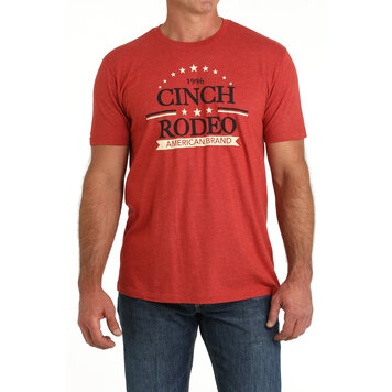 Cinch Mens Rodeo Tee Red