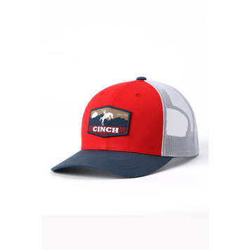 Cinch Rodeo Logo Trucker Cap Red