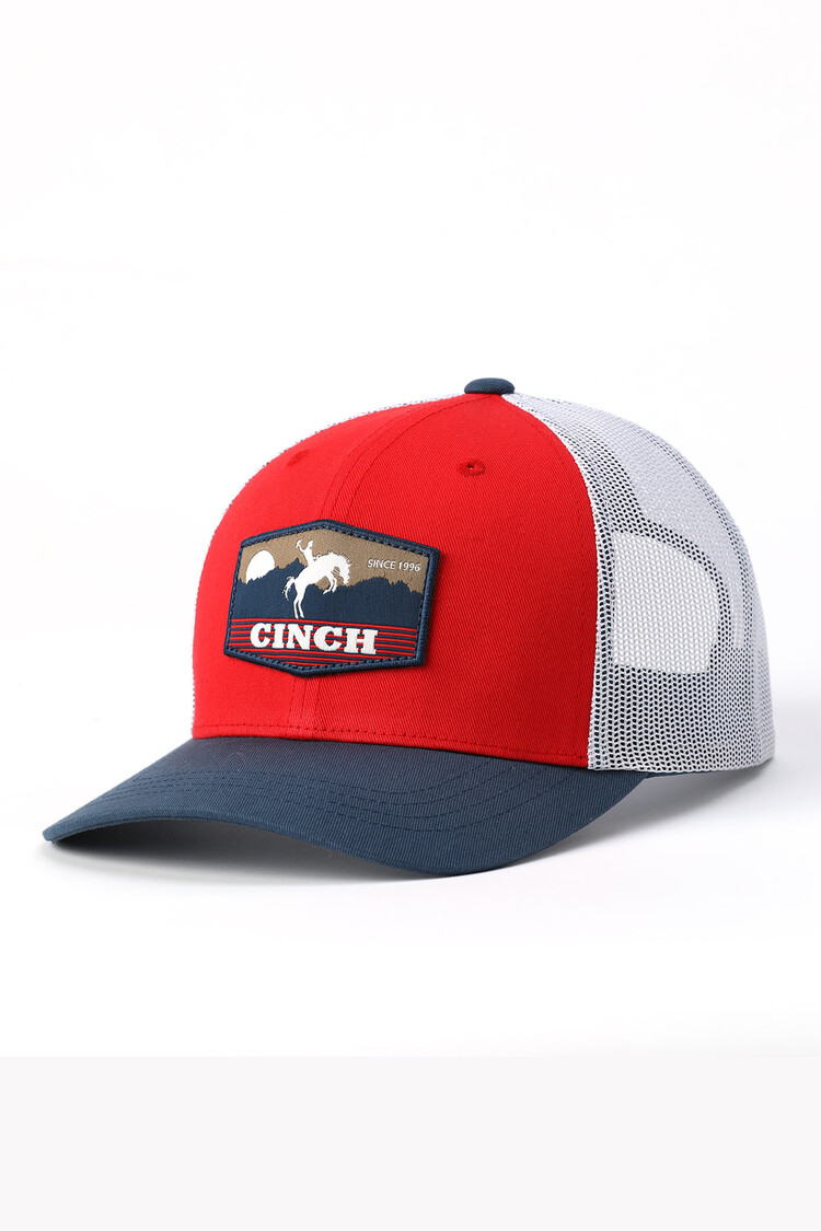 Cinch Rodeo Logo Trucker Cap Red
