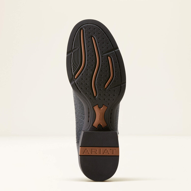 Ariat Sport Stratten Cowboy Boot Black Adobe/Weathered Chestnut