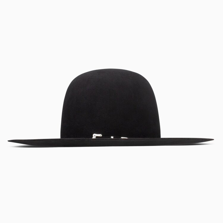 Resistol 20X Black Gold Felt Flat Open Black