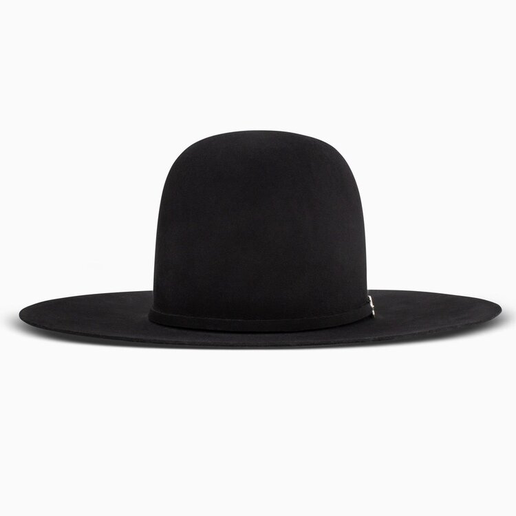 Resistol 20X Black Gold Felt Flat Open Black