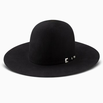 Resistol 20X Black Gold Felt Flat Open Black