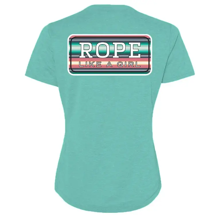 HOOey Youth T-shirt Turquoise with Teal & Peach
