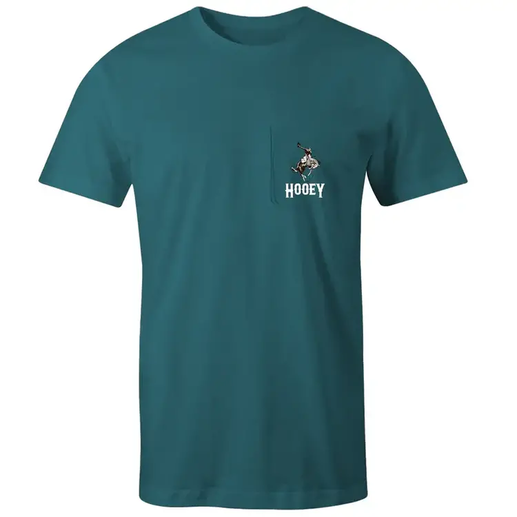 HOOey Cheyenne Teal Pocket T-Shirt
