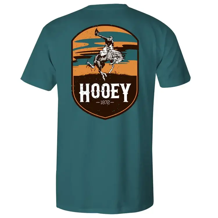 HOOey Cheyenne Teal Pocket T-Shirt