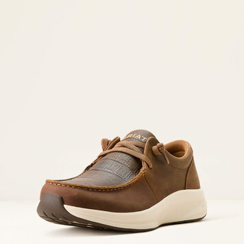 Ariat Buckeye Distressed Brown/Dark Tan Crocodile Print