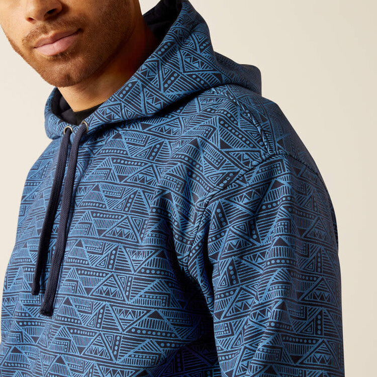 Ariat Color Block Hoodie Blue