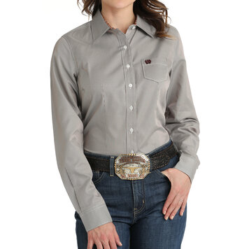 Cinch Tencel Shirt Purple Pinstripe