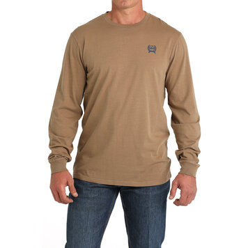 Cinch Ranchin Ain't Easy Long Sleeve Tee Khaki