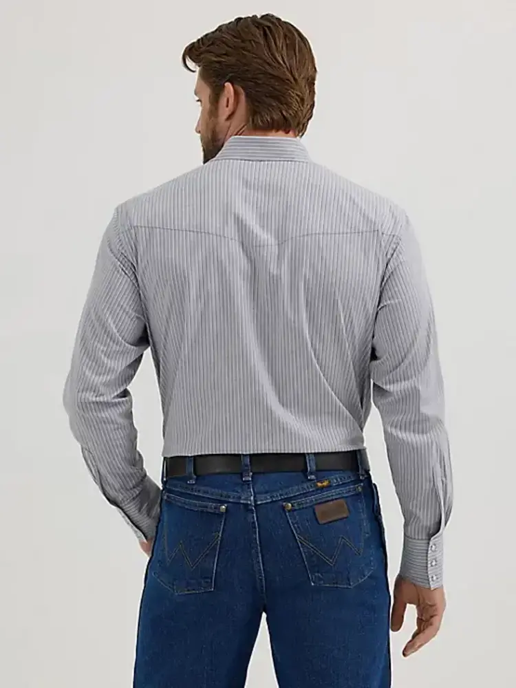 Wrangler Wrinkle Resist Long Sleeve Shirt Grey