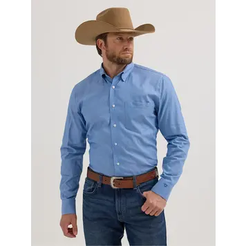 Wrangler Cody Johnson One Pocket Blue Diamonds Shirt