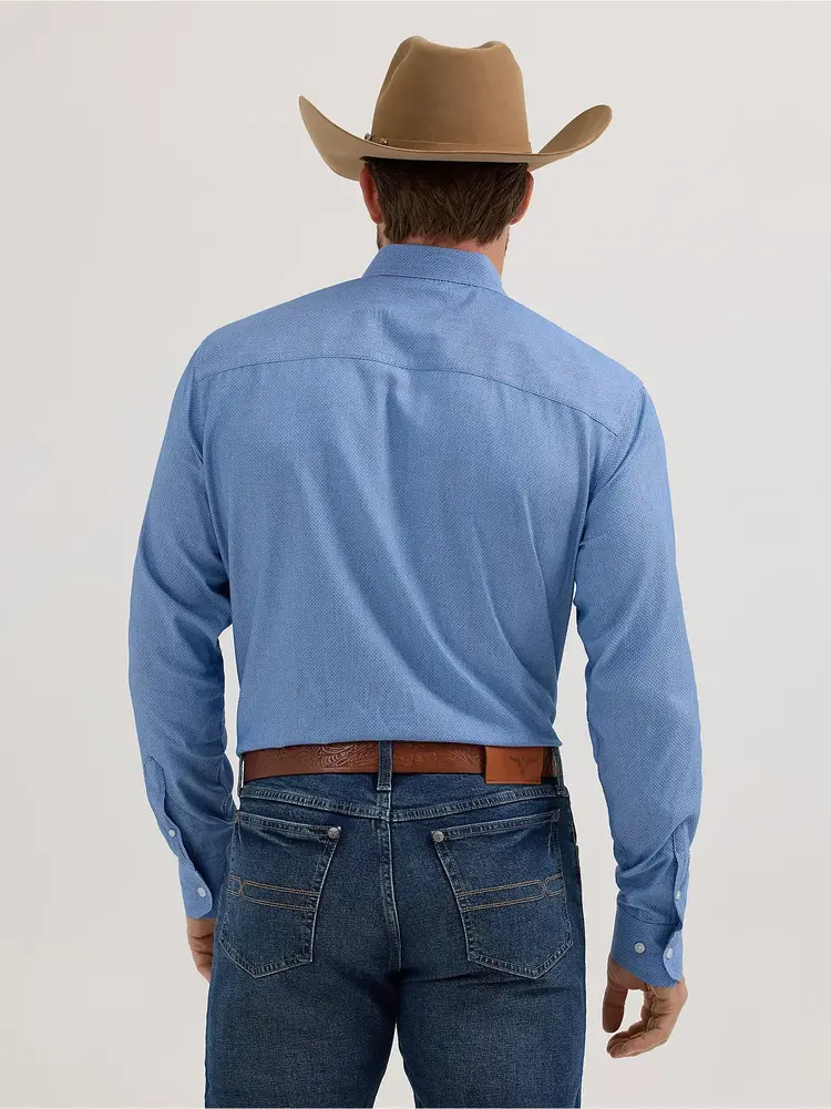 Wrangler Cody Johnson One Pocket Blue Diamonds Shirt