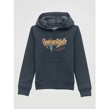 Wrangler Icons Pullover Hoodie in Dark Sapphire