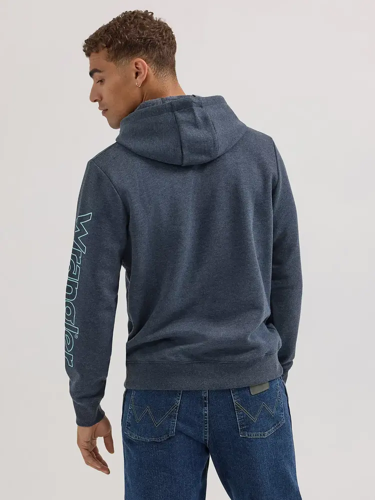 Wrangler Mountain Crest Hoodie in Dark Sapphire
