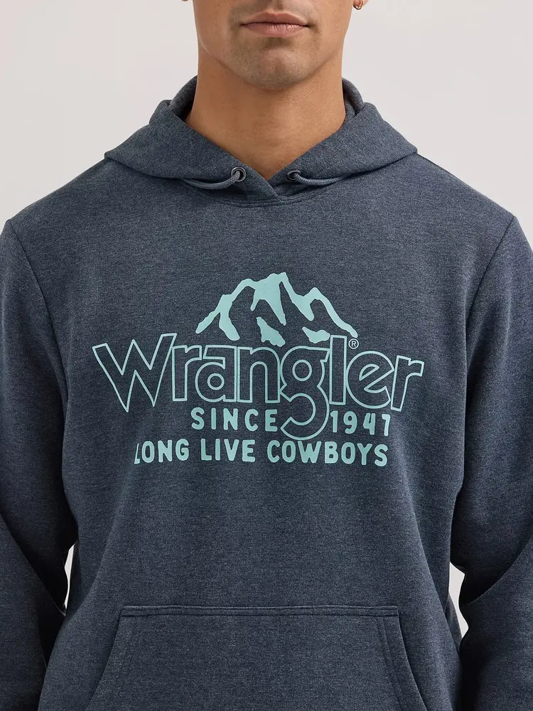 Wrangler Mountain Crest Hoodie in Dark Sapphire