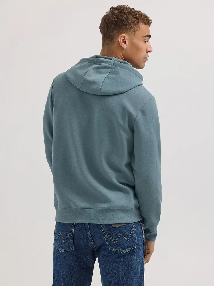 Wrangler 1947 Logo Hoodie in Goblin Blue