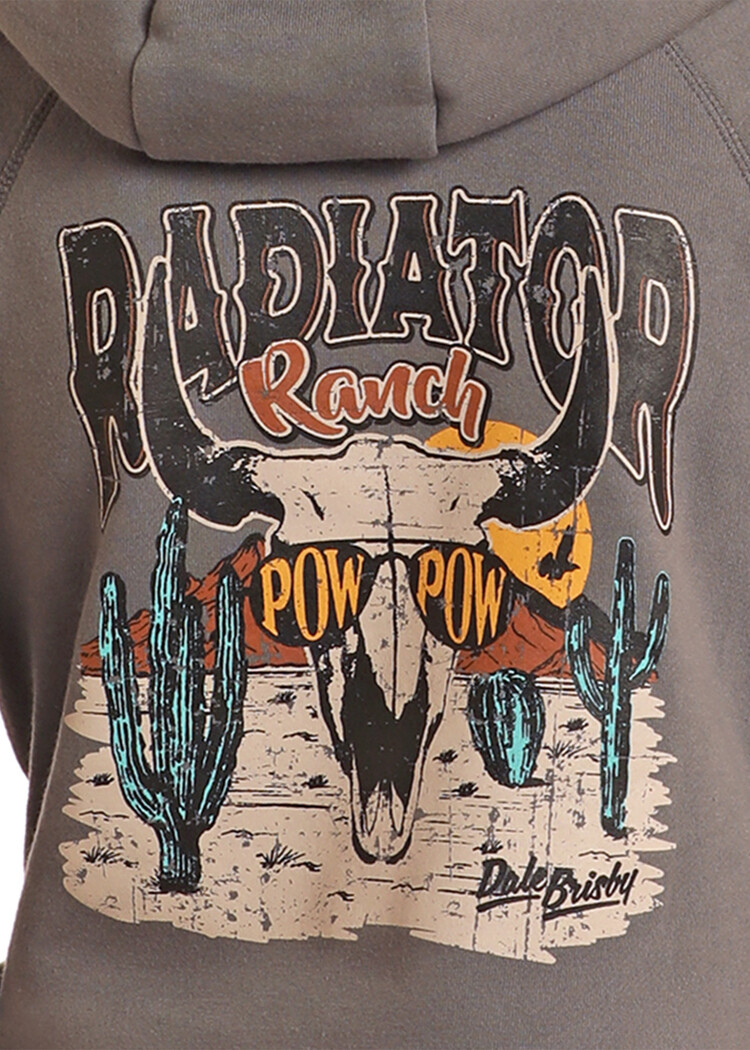 Rock & Roll Denim Youth Radiator Ranch Hoodie Grey