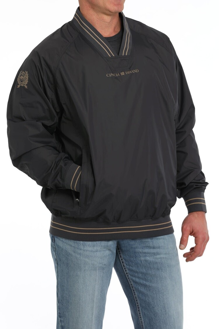 Cinch Vintage Pullover Windbreaker Charcoal