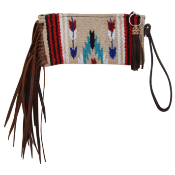 Rafter T Ranch Co Woolen Fringe Wristlet Arrow
