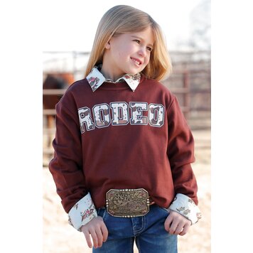 Cruel Denim Youth Rodeo Sweatshirt Burgundy