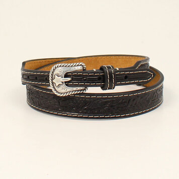 Twister 3/4" Florral Embossed Black Hatband