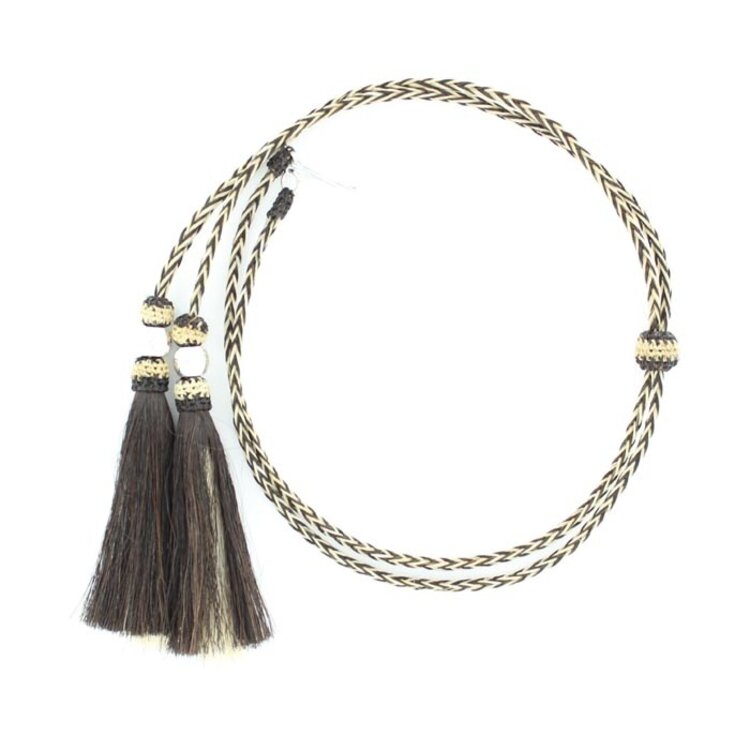 Double S Collection Horse Hair Stampede String Black Accents