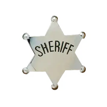 M&F Western Products Badge Sheriff Silver