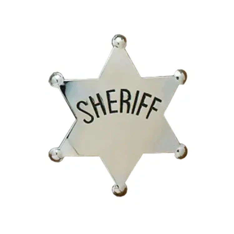 M&F Western Products Badge Sheriff Silver