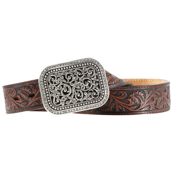 Ariat Accessories Dark Brown Fillagree Belt