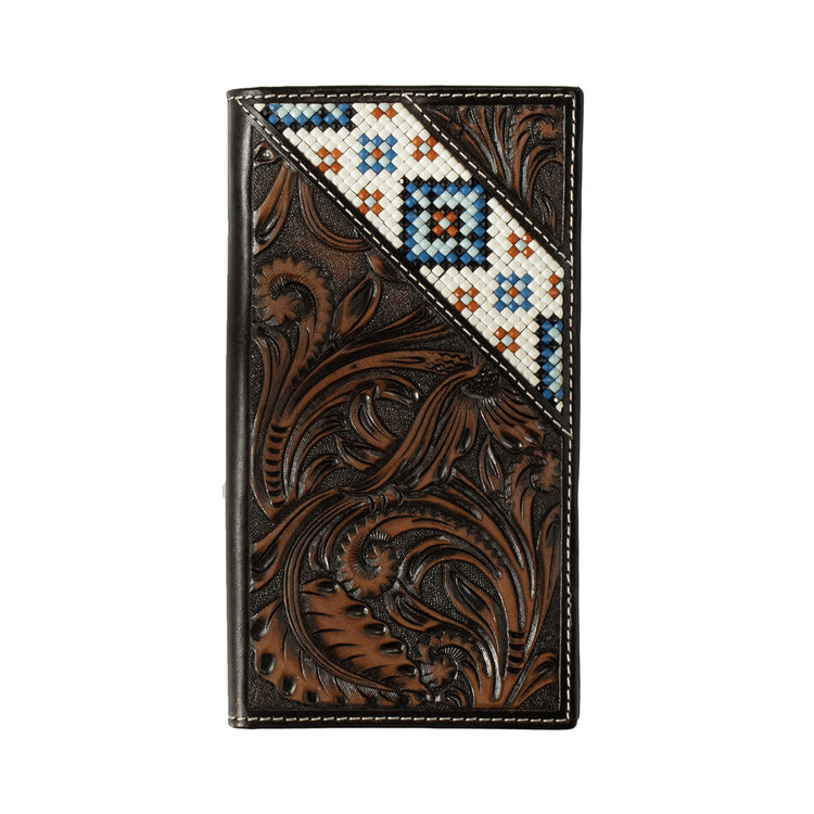 3D Belt Resin Beaded Inlay Rodeo Wallet