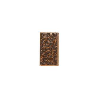 Nocona Scrolling Embossed Tan Rodeo Wallet