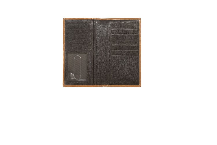 Nocona Scrolling Embossed Tan Rodeo Wallet