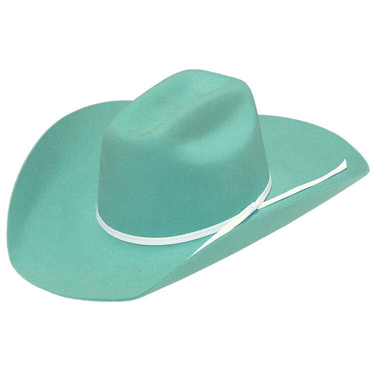 Twister Youth Wool Cowboy Hat Turquoise