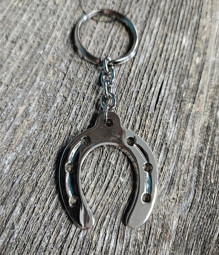 Double S Collection Horseshoe Key Ring