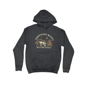 Baredown Brand Grazin' Heather Black Hoodie