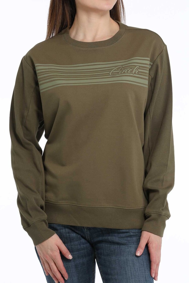 Cinch Terry Sweatshirt Olive