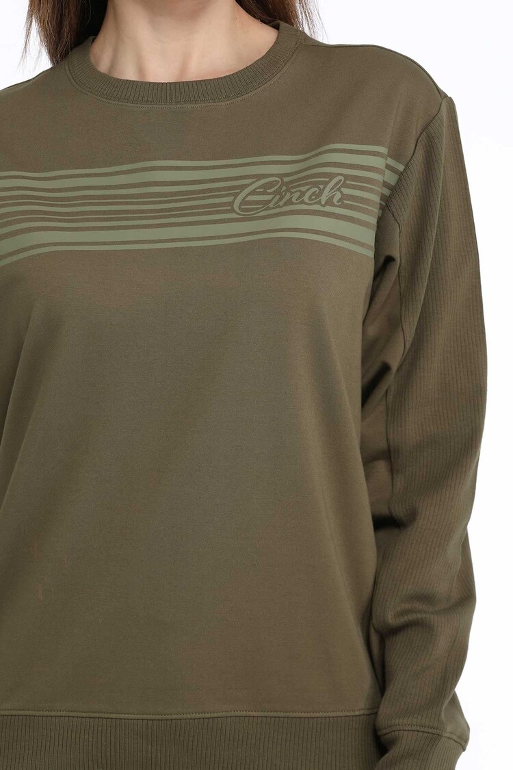 Cinch Terry Sweatshirt Olive