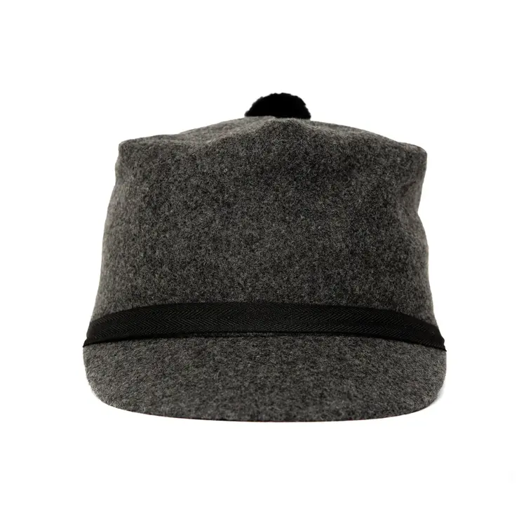 Crown Cap Melton Stockman Cap Charcoal