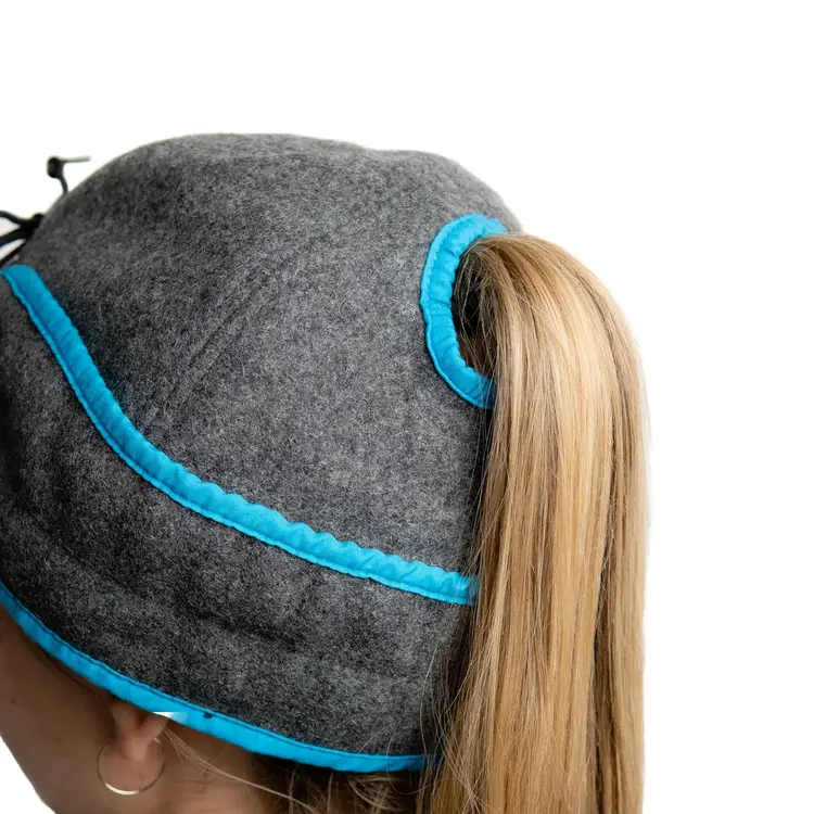 Crown Cap Wool Blend Railroad Hat Charcoal Blue