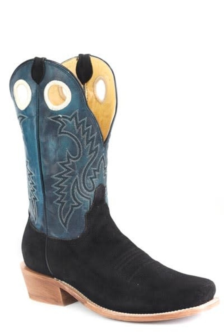 Roper Ride Em Bullrider Black Suede