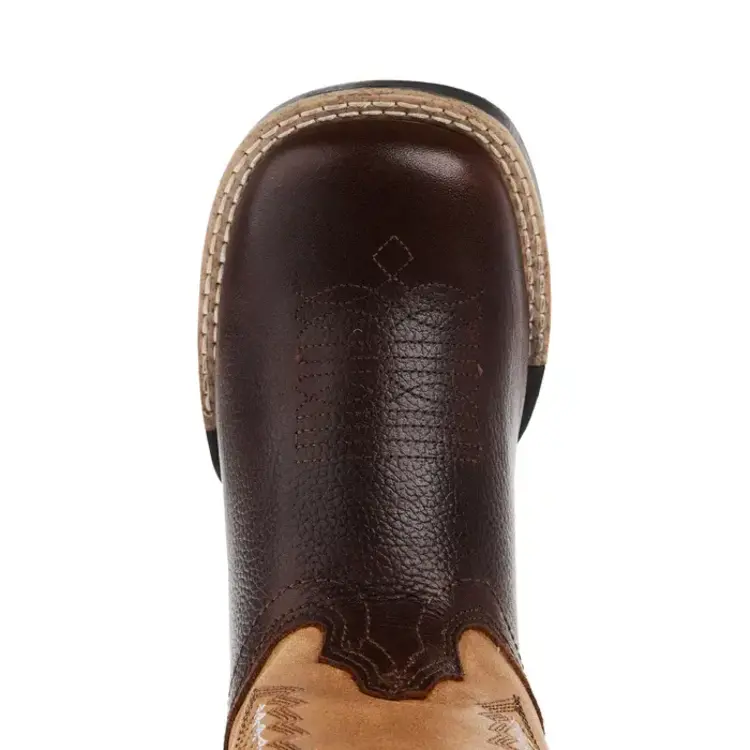 Roper Youth James Brown Leather Vamp w/ Tan Boot
