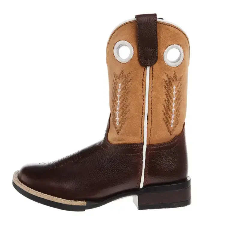 Roper Youth James Brown Leather Vamp w/ Tan Boot