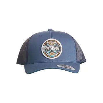 Rock & Roll Denim Pow Pow Logo Cap Blue