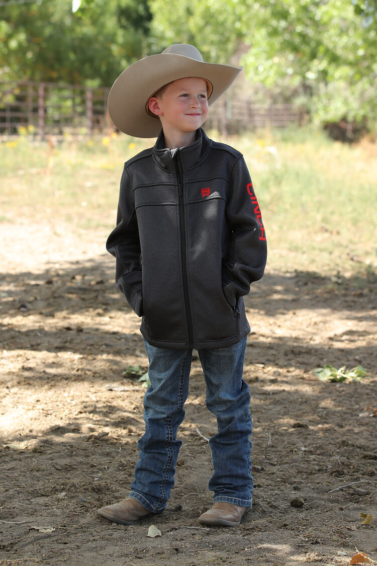 Cinch Boys Charcoal Sweater Jacket
