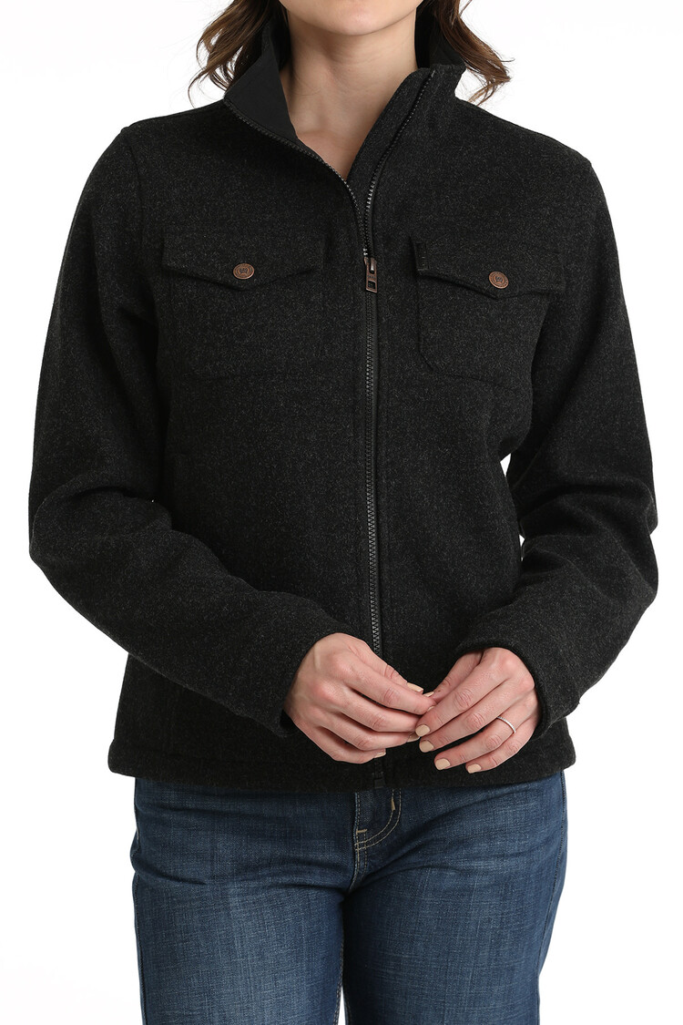 Cinch Knit Shirt Jacket