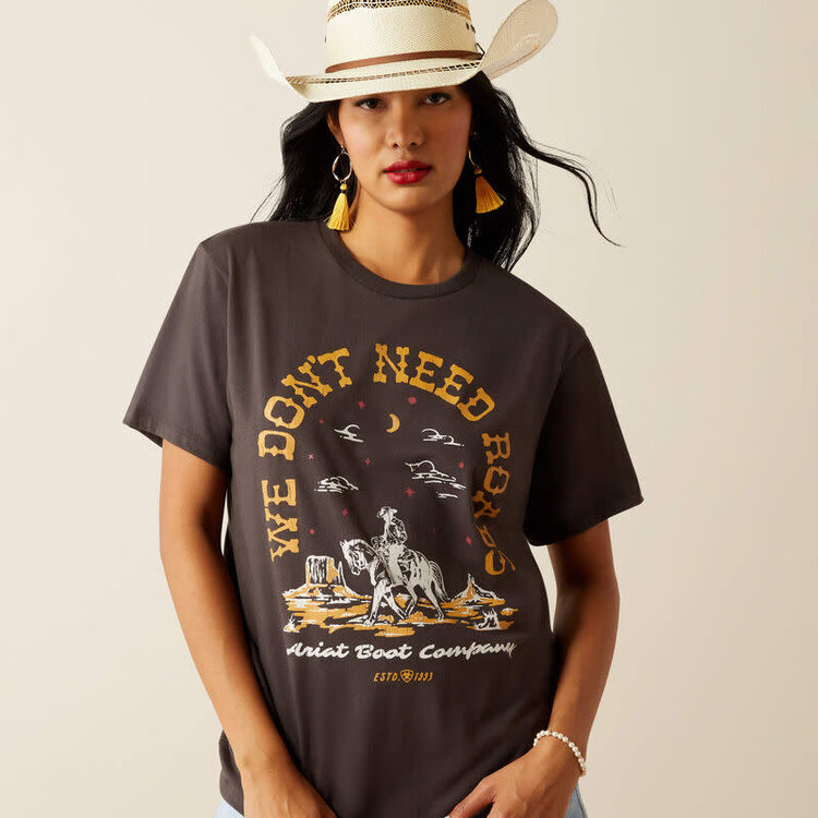 Ariat No Roads T-Shirt Vintage Black