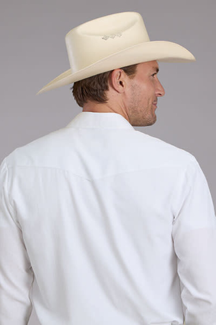 Roper Classic Solid White Snap Shirt