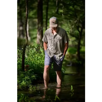 HOOey Sol Pearl Snap Olive Green