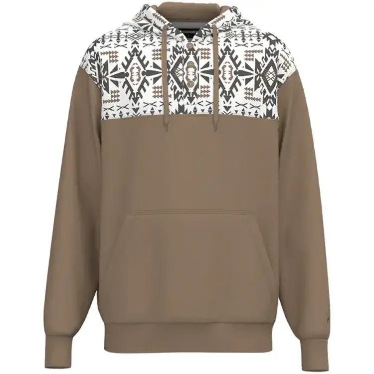 HOOey Jimmy Hoodie Tan Aztec